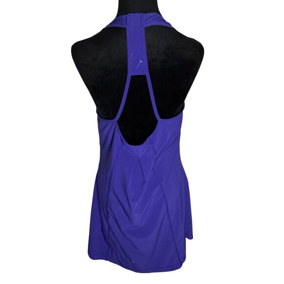 Title Nine Purple Racerback Athletic Dress w/ Built-In Bra – Size M - Picture 6 of 7